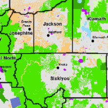Map of Siskiyou Land Ownership