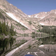 scenic view of wild basin thunder lake