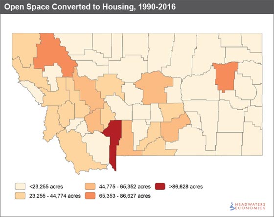 Open Space Converted to Housing, 1990-2016