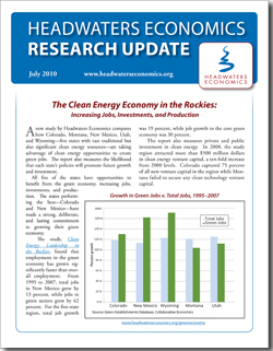 The Clean Energy Economy in the Rockies: Increasing Jobs, Investments, and Production